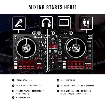 【Numark】Numark Mixtrack Pro FX DJコントローラー Numark Mixtrack PRO FX Kontroler DJ - Muziker